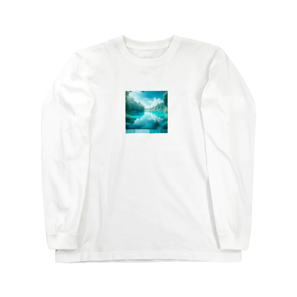 hana2ginの Almost Transparent Blue. Long Sleeve T-Shirt