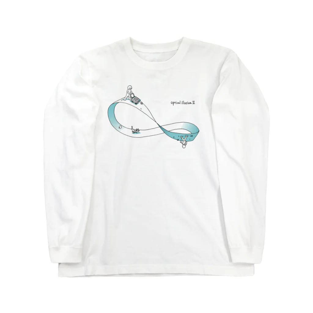 s-drawingのメビウスの輪T（ブルー） Long Sleeve T-Shirt