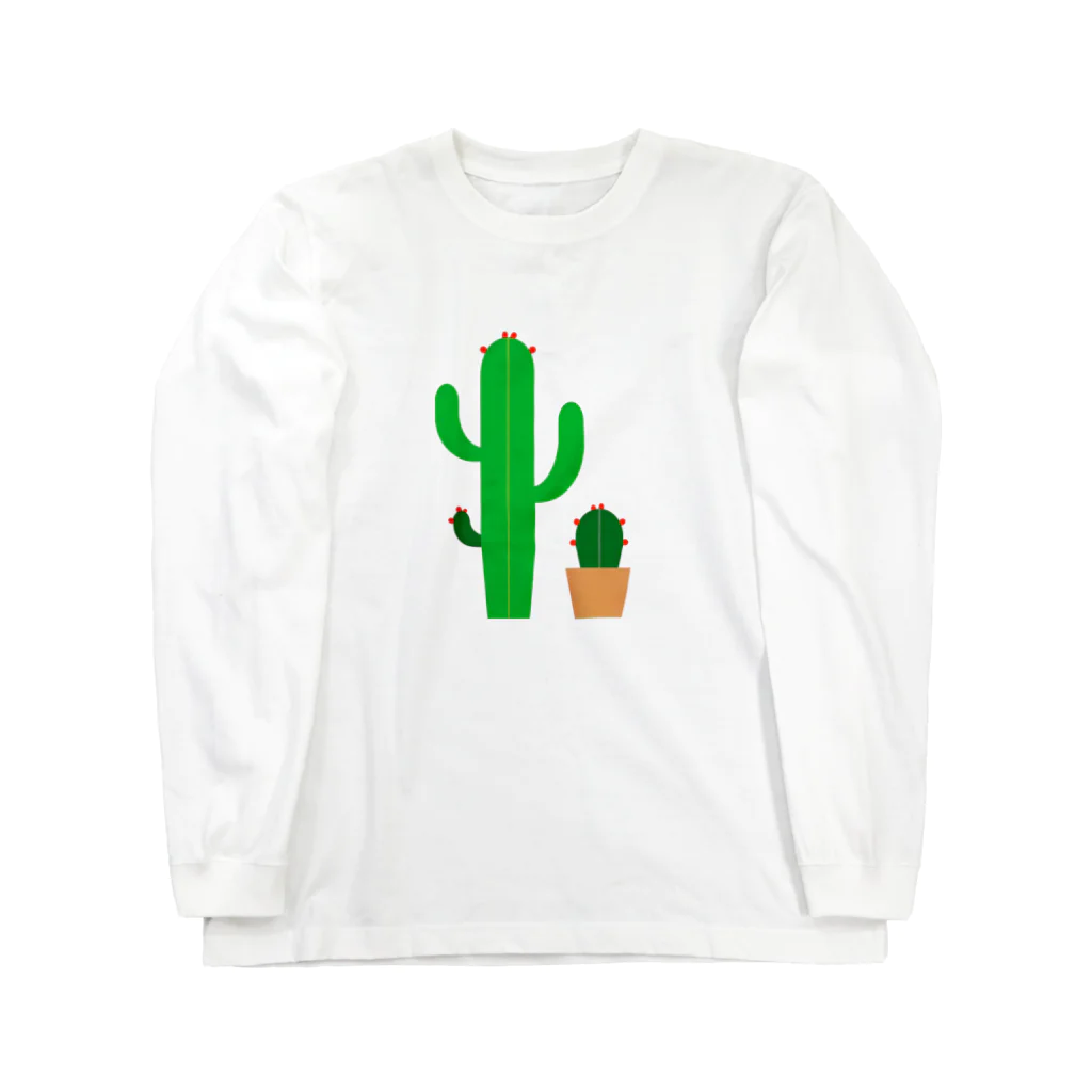 yellowgreenのサボテン　さぼてん Long Sleeve T-Shirt