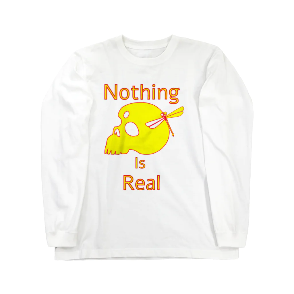 『NG （Niche・Gate）』ニッチゲート-- IN SUZURIのNothing Is Real.（黄色） ロングスリーブTシャツ