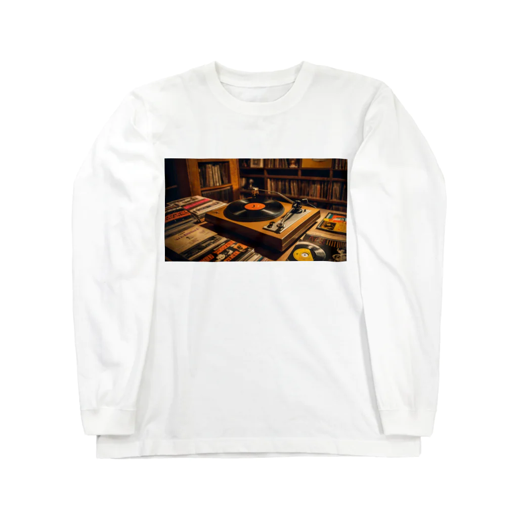 Lofi LoungeのVintage Record ロングスリーブTシャツ