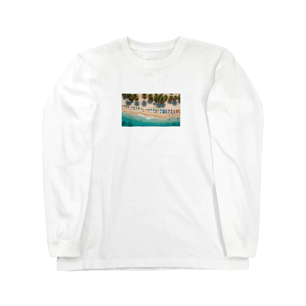 Lofi LoungeのHawaiian Beach Long Sleeve T-Shirt