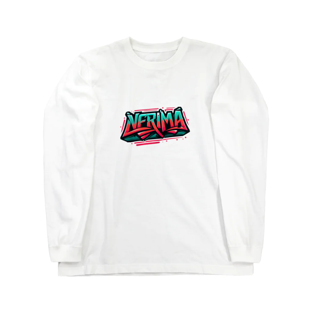 ore-journalのHipHopのグラフィティのロゴ「NERIMA(練馬)」 ロングスリーブTシャツ