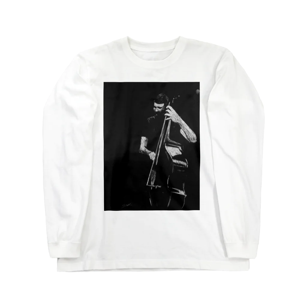 Ryo’s Art Shopのジャズ・ベース・プレイヤー Long Sleeve T-Shirt