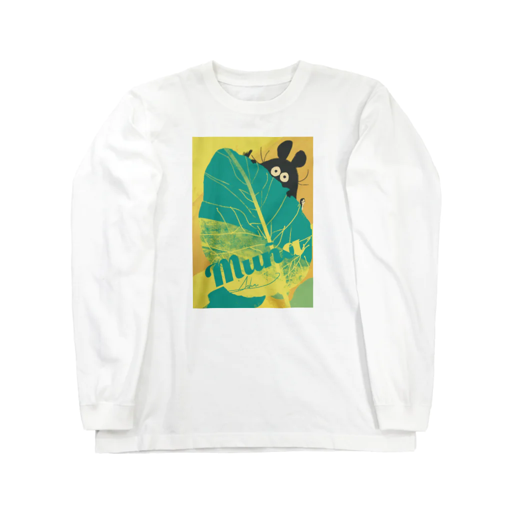 Líneas de aska “Askaの紙上絵”のMuña(ムーニャ) ロングスリーブTシャツ