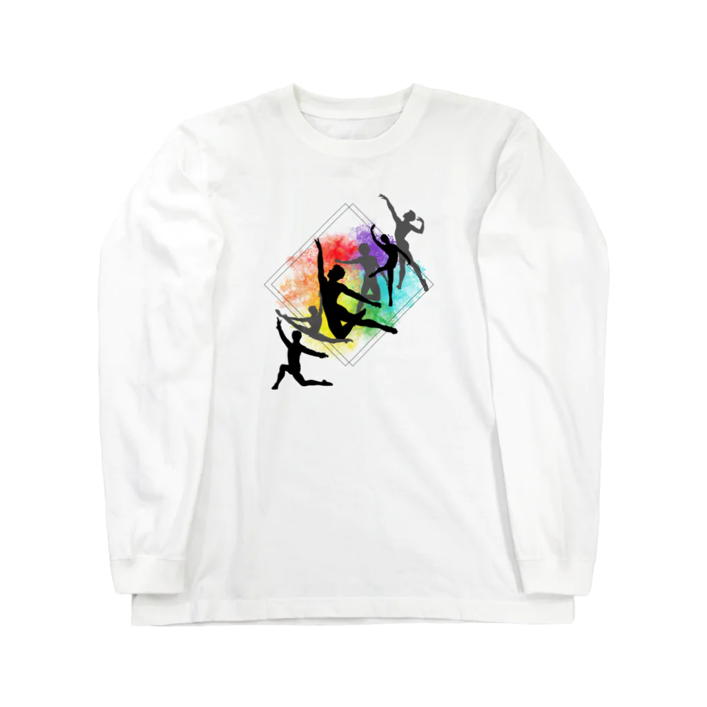 アトリエ レオズのmale ballet dancers(薄色用） ロングスリーブTシャツ