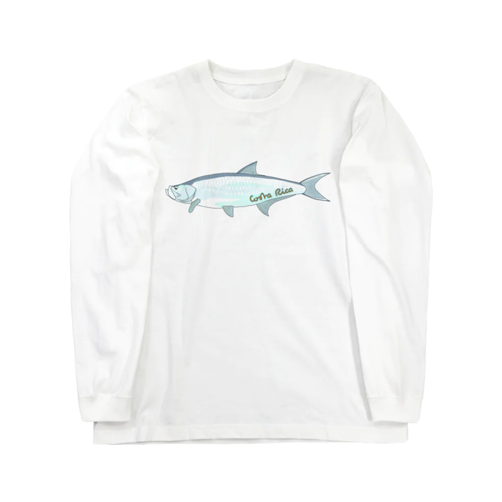 さいとーくんのコスタリカの巨大魚ターポン Long Sleeve T-Shirt