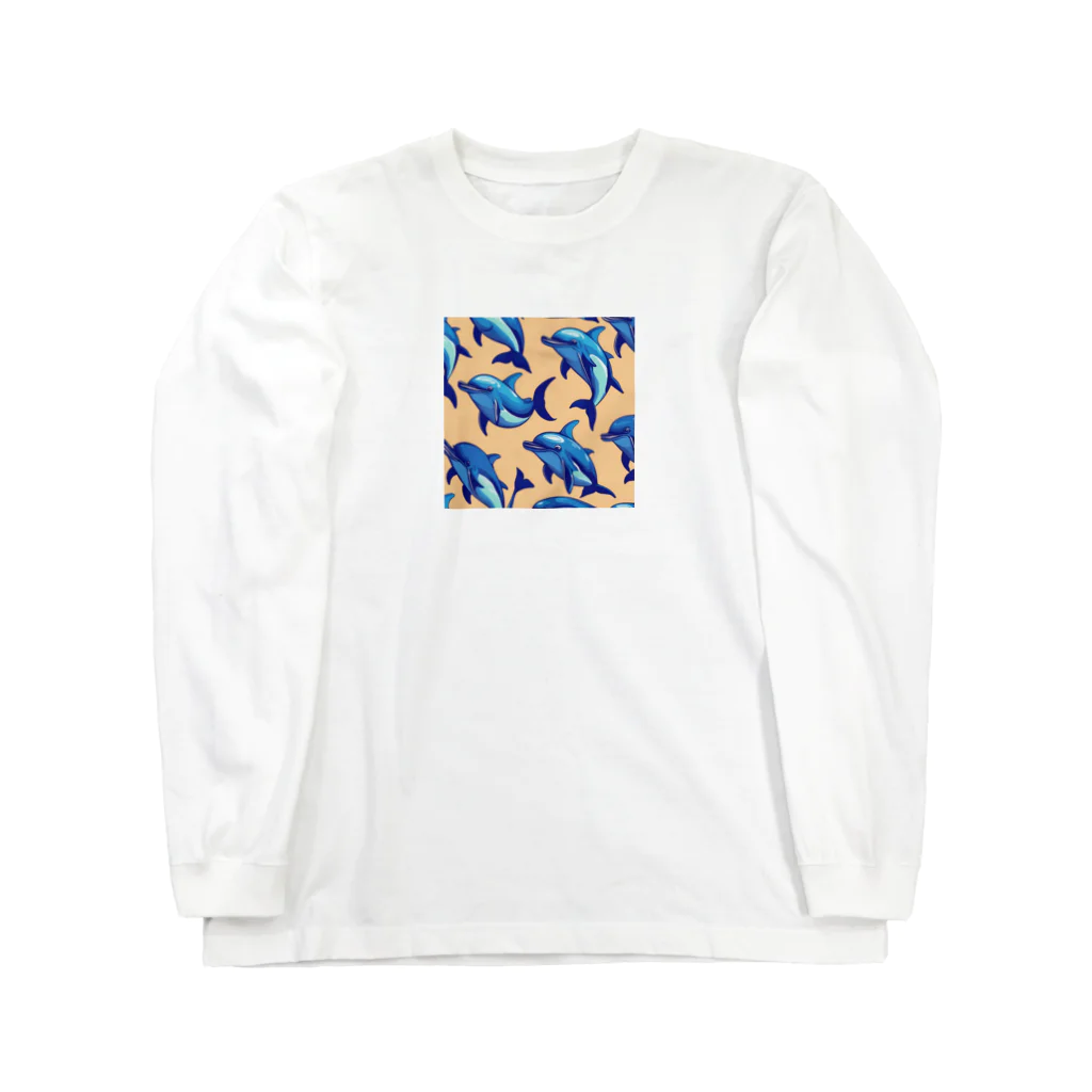 ハワイライフのイルカの群れ Long Sleeve T-Shirt