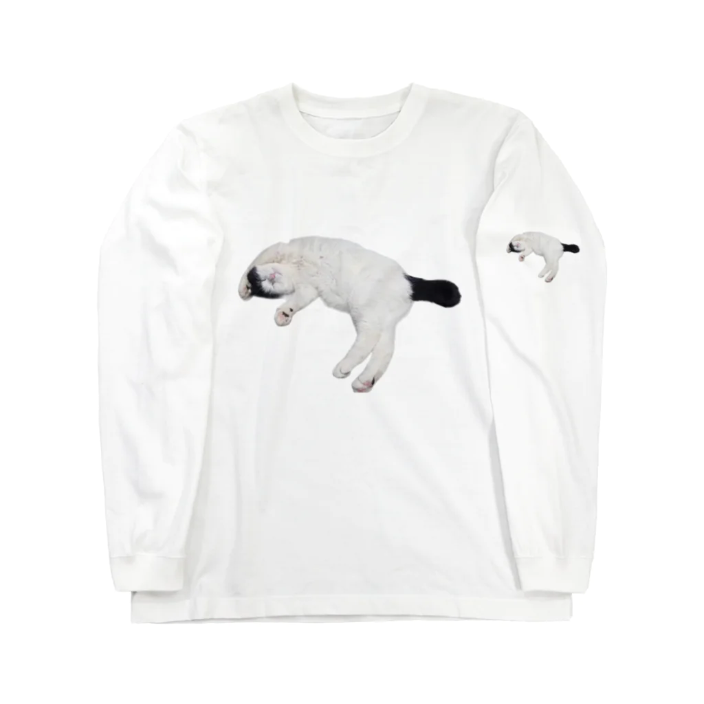 クリスタの尻尾が短い保護猫 たぬちゃん Long Sleeve T-Shirt