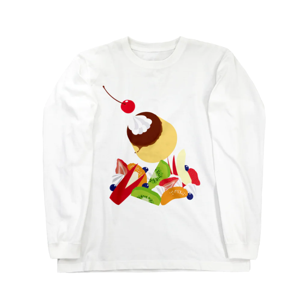 日下田のフォーリングプリンアラモード Long Sleeve T-Shirt