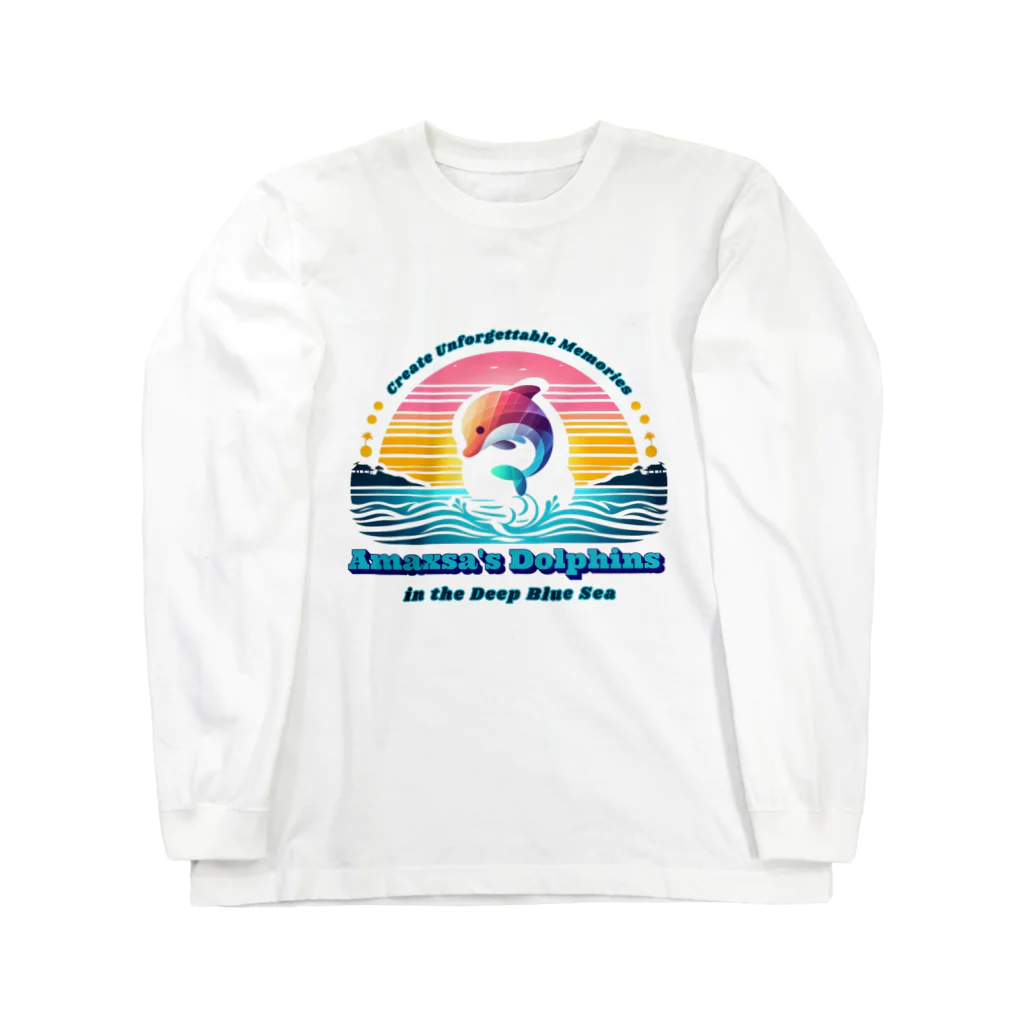 H.webPのAmaxsa天草の海-Dolphins Long Sleeve T-Shirt
