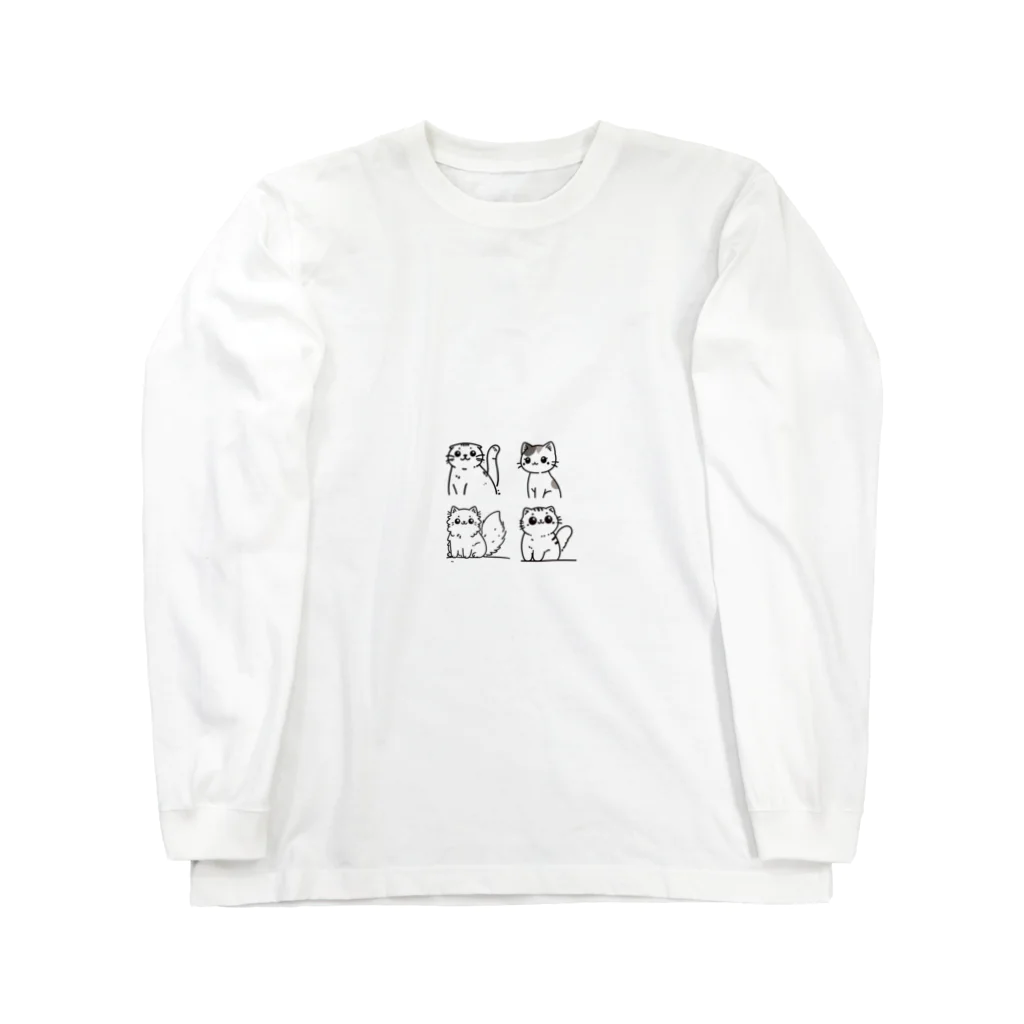 チェリモヤのにゃんこの仲間たち Long Sleeve T-Shirt