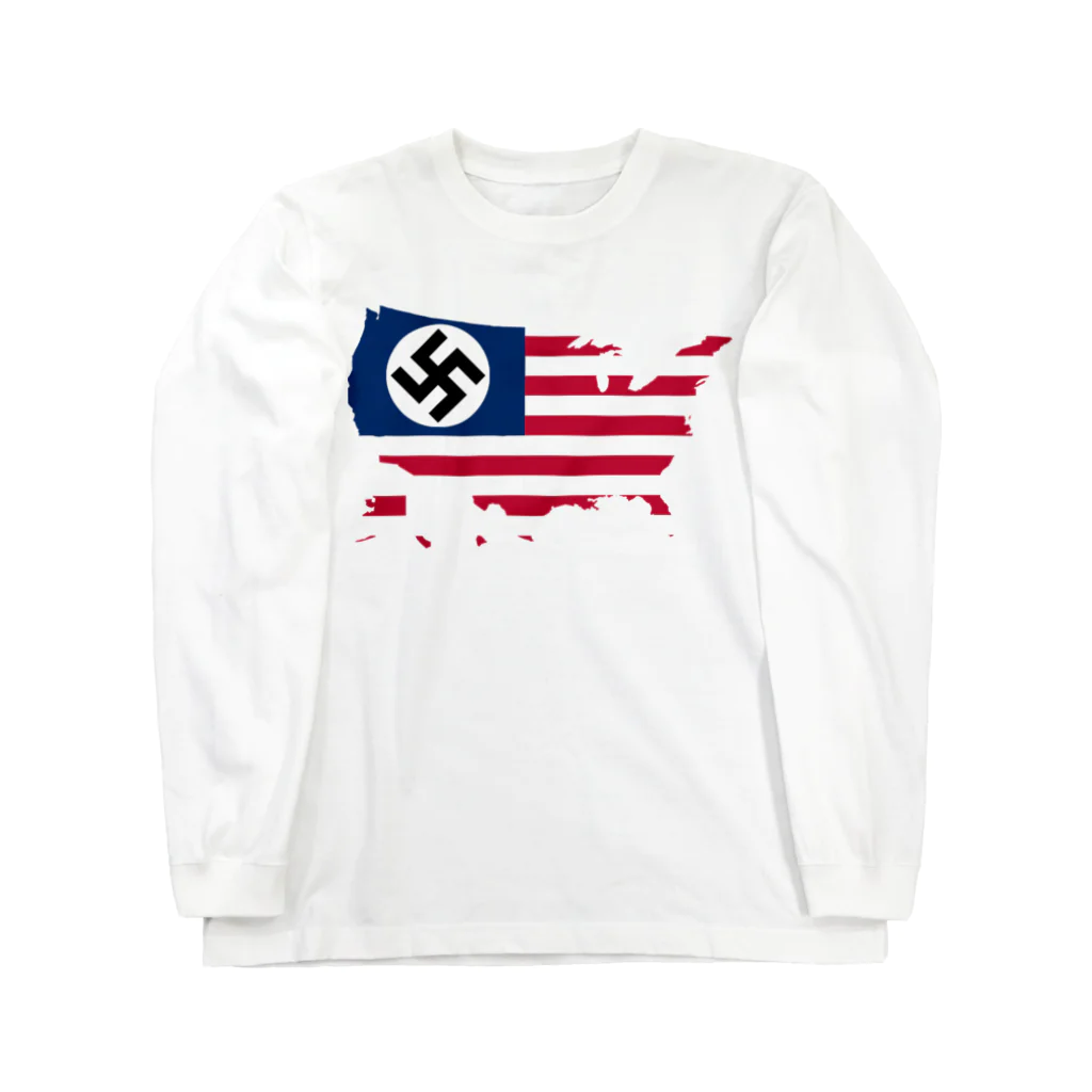 ヨシアスss武装親衛隊大将(ナチ党員幹部)のアメリカ国旗 Long Sleeve T-Shirt