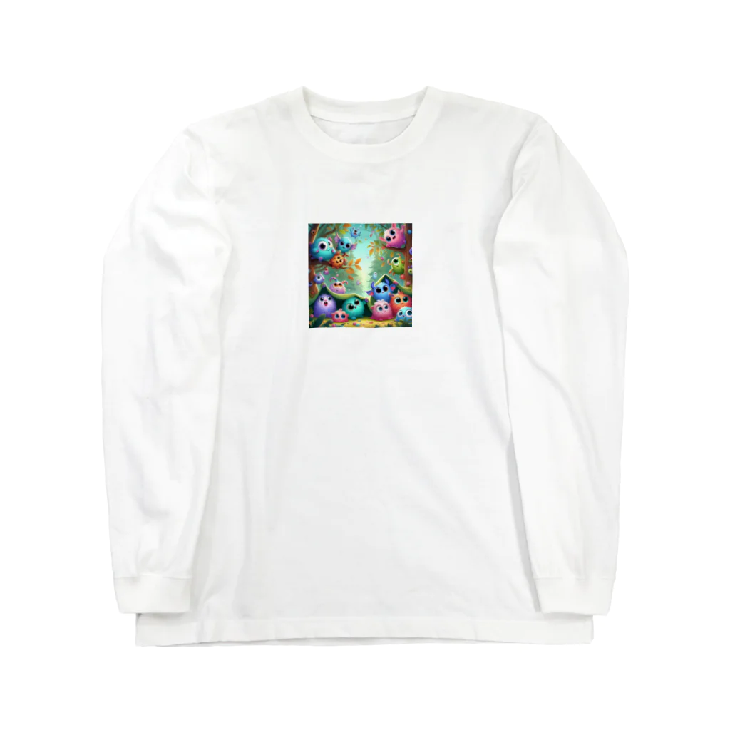 mi305090509_のほっこりまんまるちびモンスター Long Sleeve T-Shirt