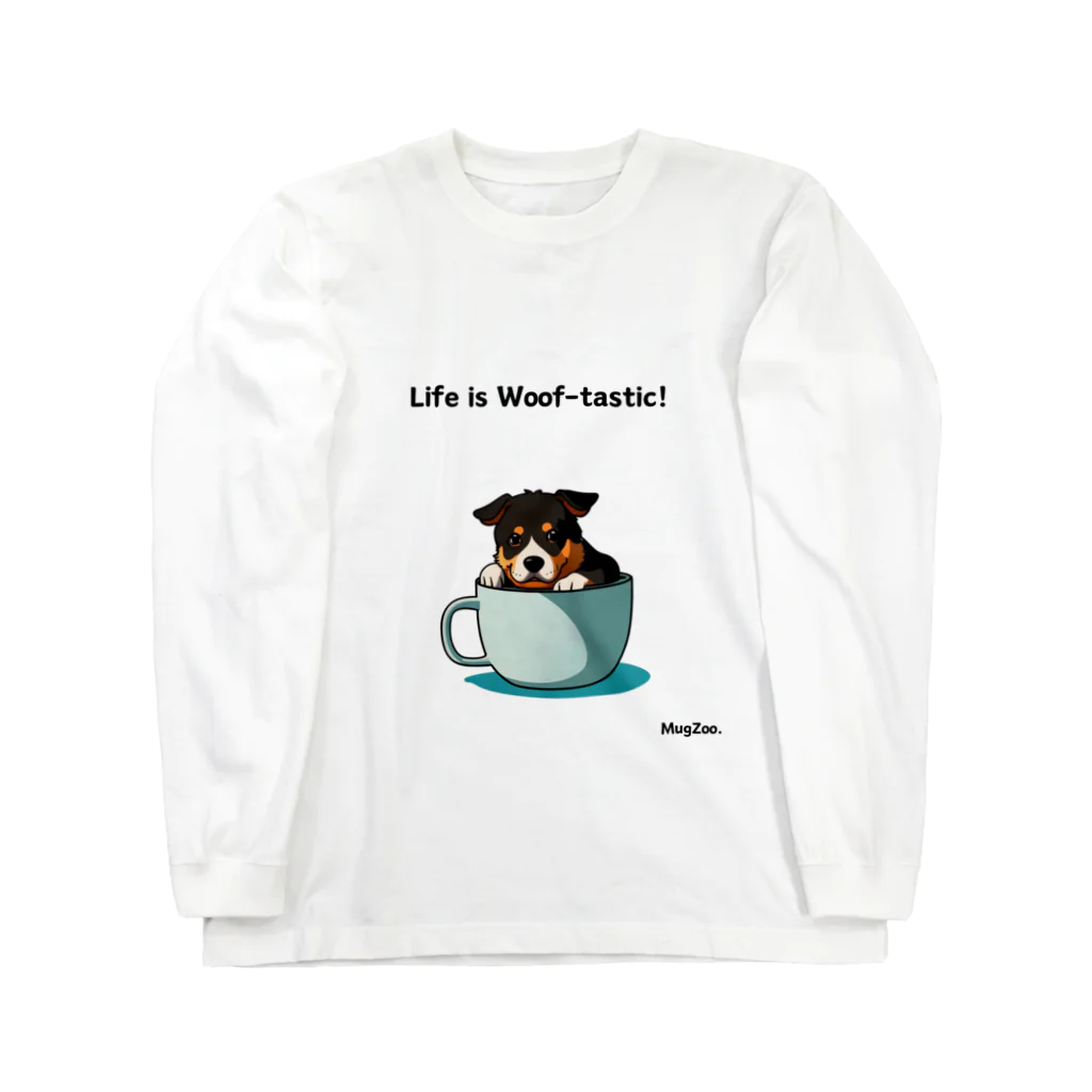 MugZooの【MugZoo】シリーズ #03 ワンちゃん ロングスリーブTシャツ