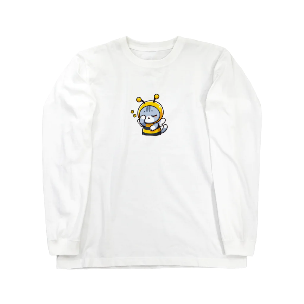 きぐるみあにまるず！の眠い目をこする着ぐるみネコ Long Sleeve T-Shirt