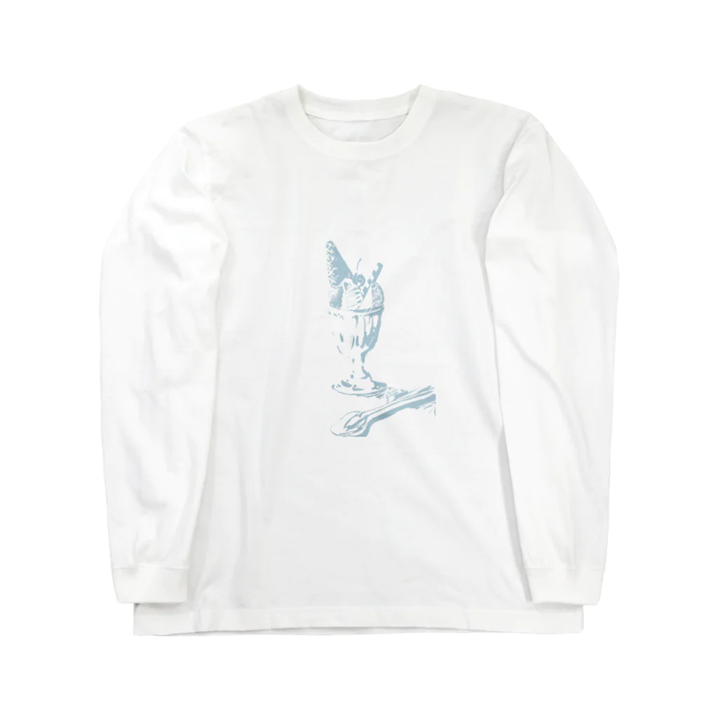 Pafe_Maisonの喫茶店のパフェ（水色の） Long Sleeve T-Shirt