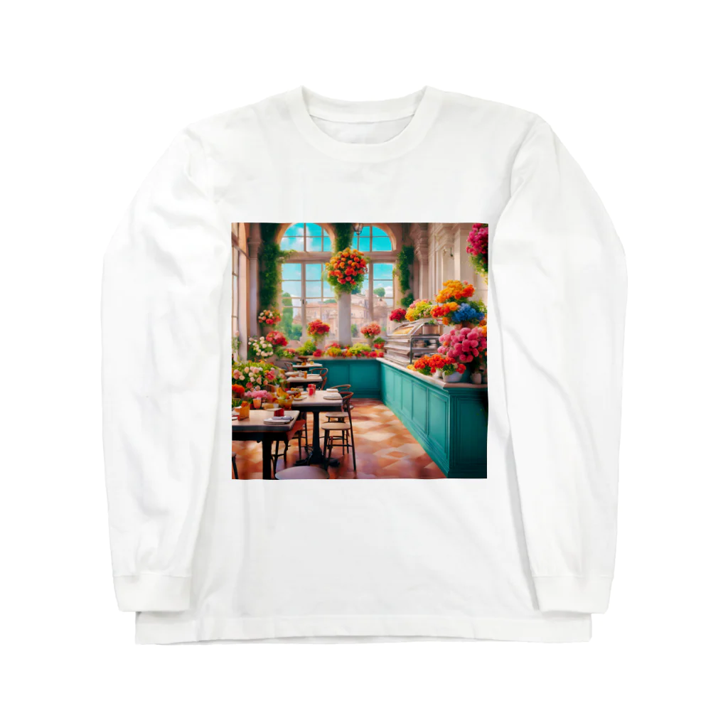 HOSHI-TANEKO🌠の🌺華やかな・カフェ☕✨ Long Sleeve T-Shirt