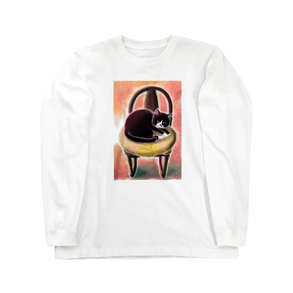 Ａｔｅｌｉｅｒ　Ｈｅｕｒｅｕｘのうちのクロ「どかニャいもん！」 Long Sleeve T-Shirt