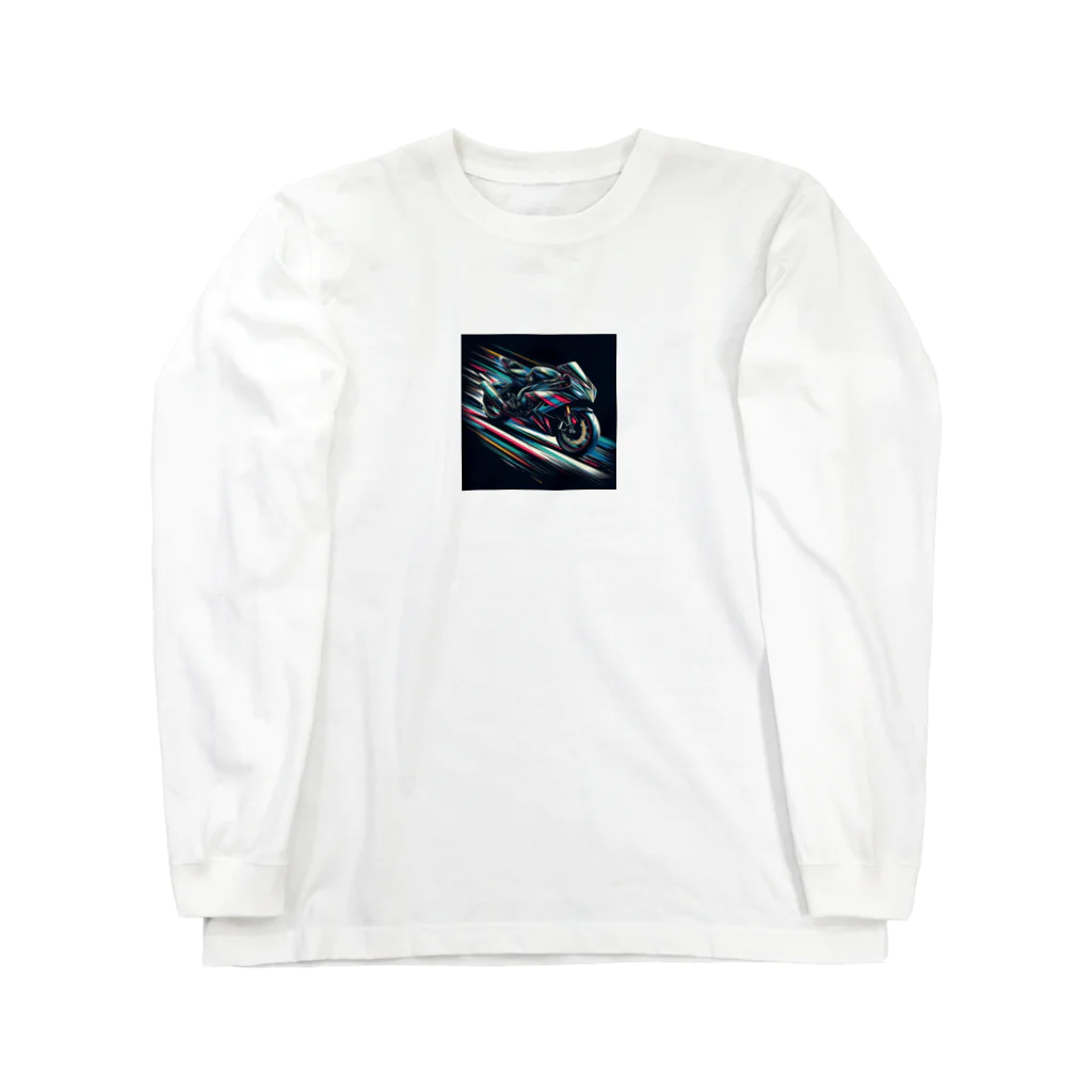 鷹鷹のスピードライン Long Sleeve T-Shirt