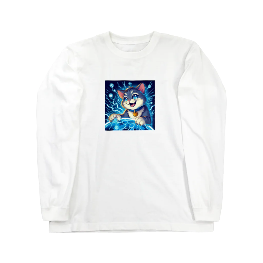 frogsystemの電脳猫 Long Sleeve T-Shirt