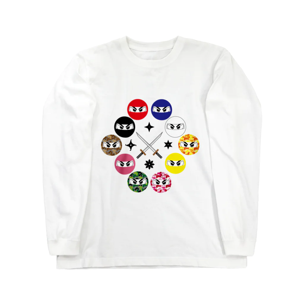 Tossy's colorの【忍び】忍び勢ぞろい Long Sleeve T-Shirt