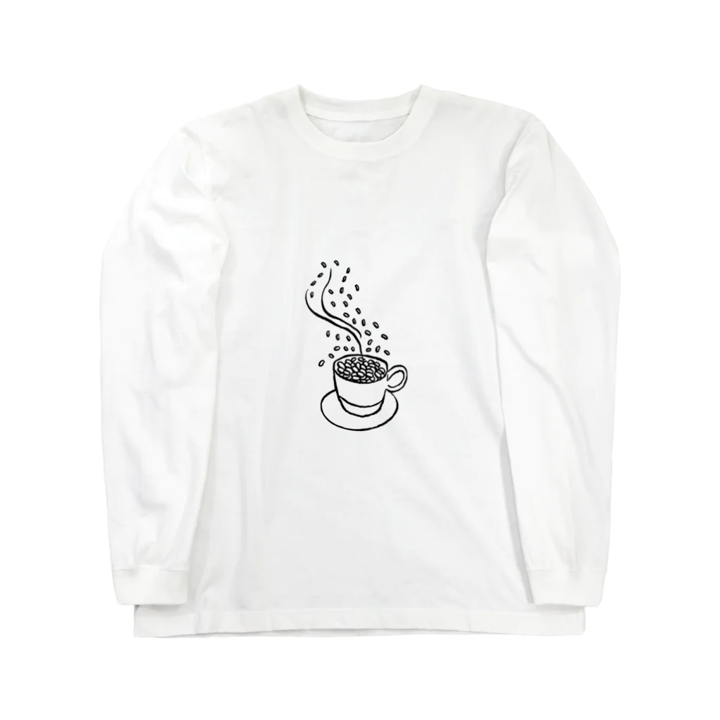 A-Kdesignのcoffee day① ロングスリーブTシャツ