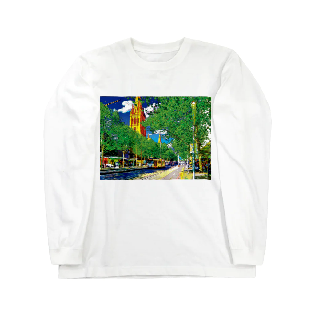 GALLERY misutawoのオーストラリア メルボルンのスワンストンストリート Long Sleeve T-Shirt