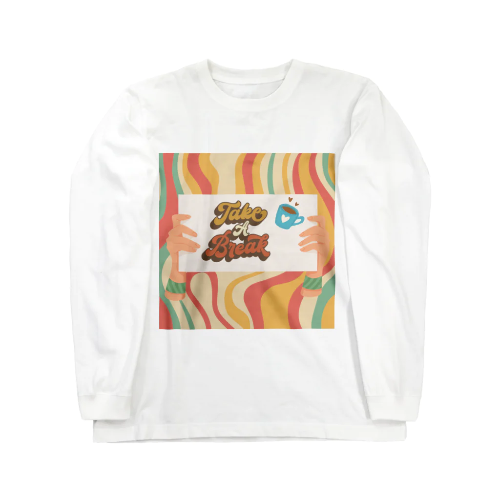 Cafe Mokaのティータイム Long Sleeve T-Shirt