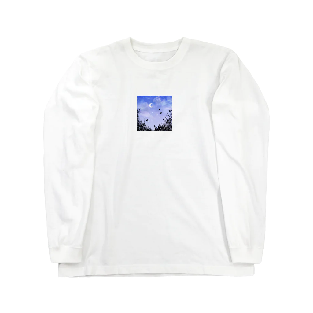 atelier_lapislazuliの月下蝶 Long Sleeve T-Shirt