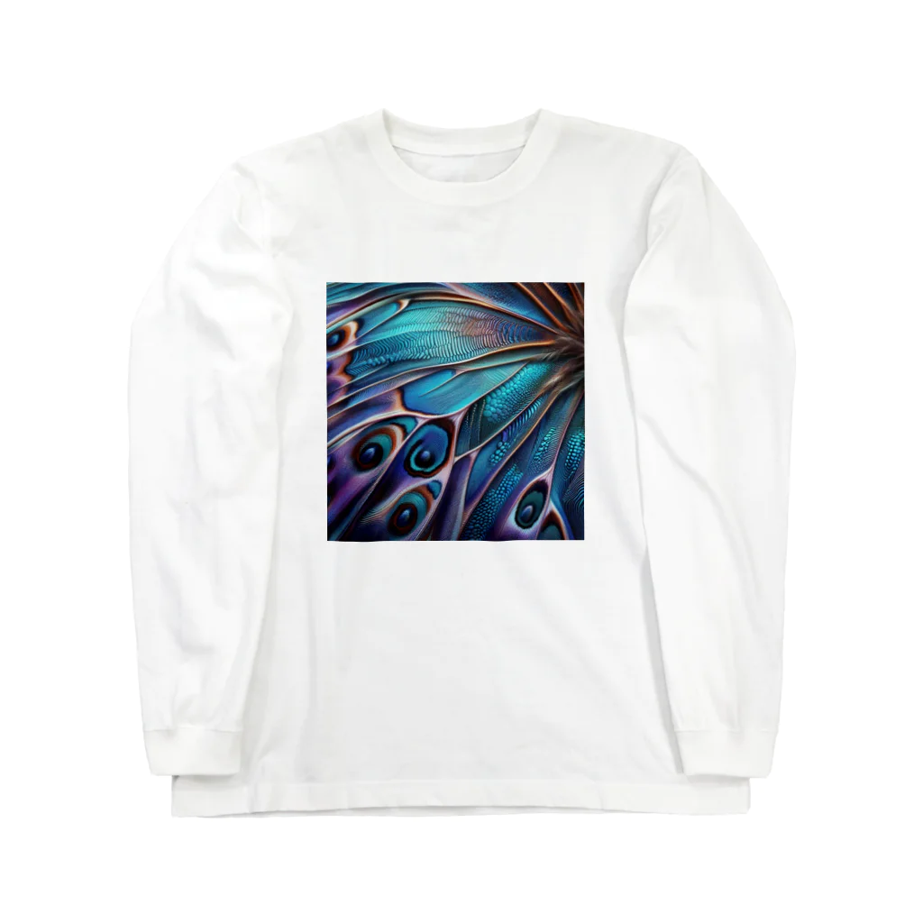 chika_22の羽根の柄 Long Sleeve T-Shirt