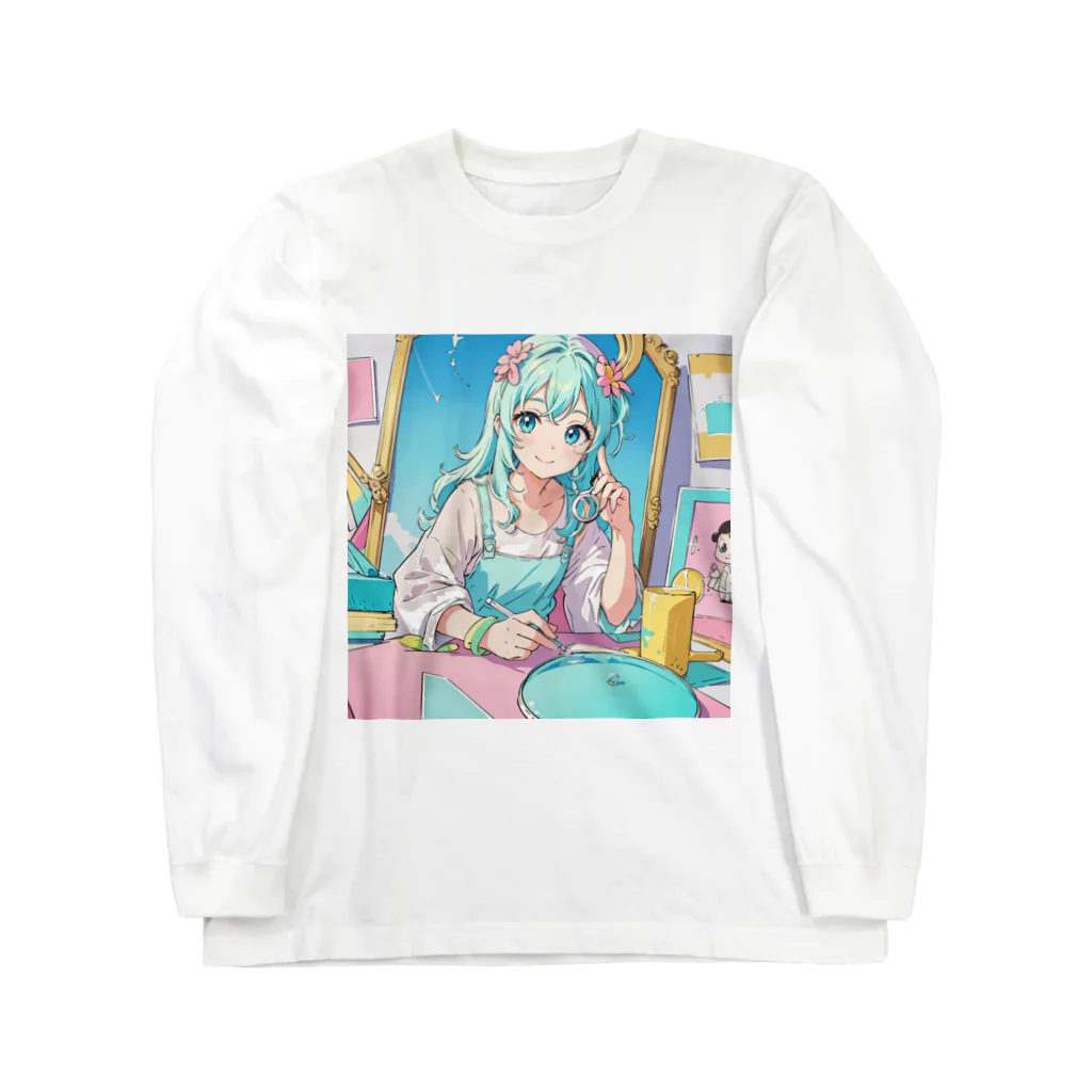 yozoraniyumeoの魔法アクセサリー少女 ロングスリーブTシャツ