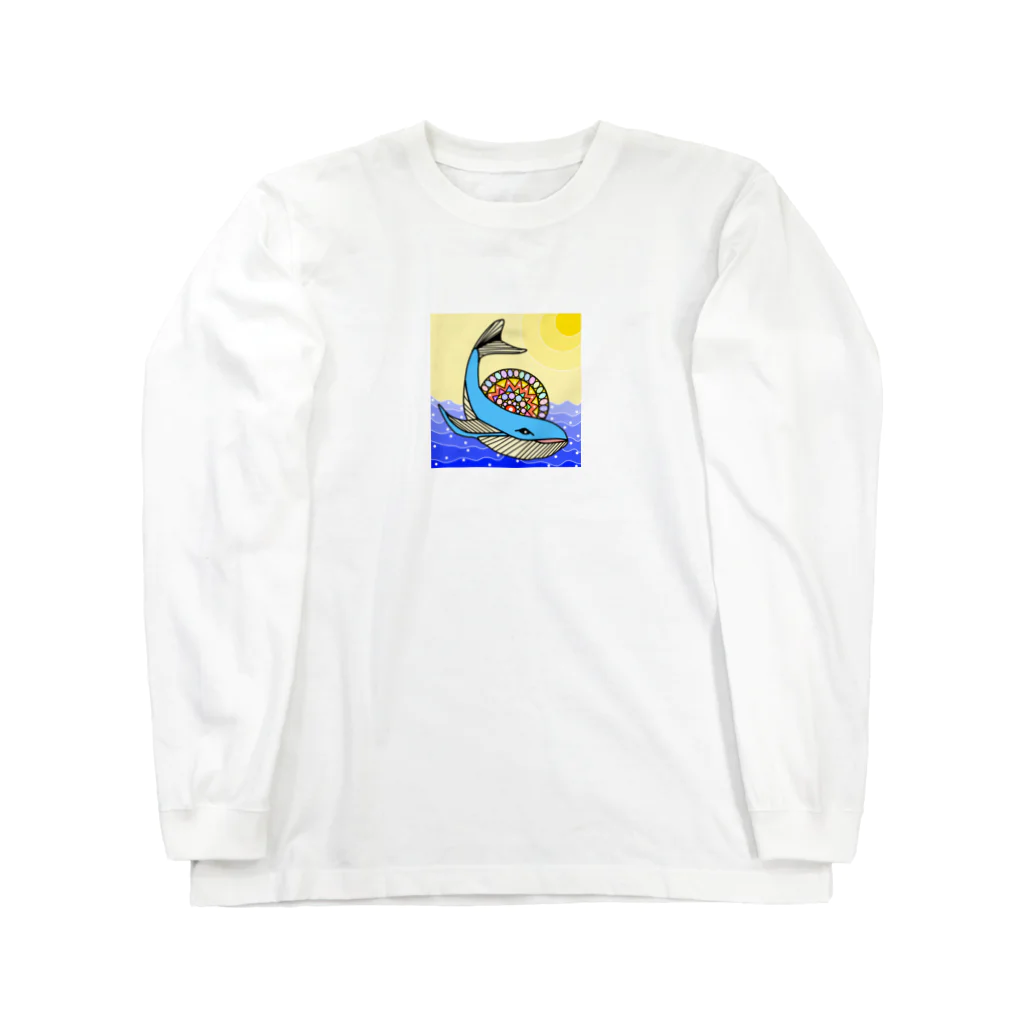 Yomi09のカラフルクジラ Long Sleeve T-Shirt