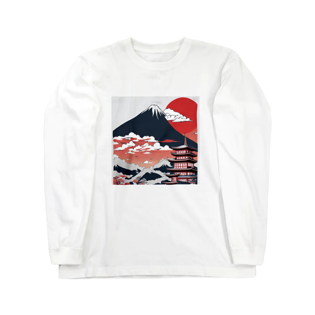 AIアイテムショップの日本の風景 ロングスリーブTシャツ