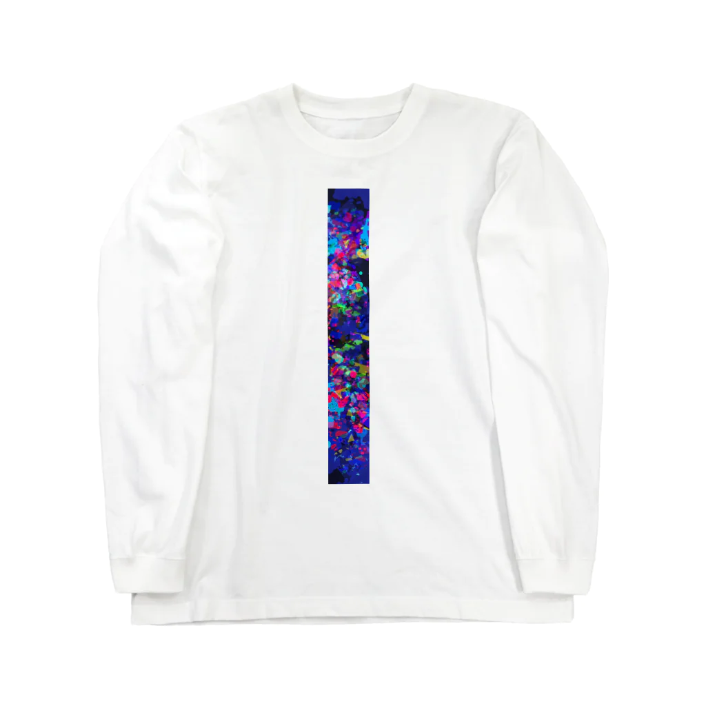 namanikusanのブラックオパール柄 Long Sleeve T-Shirt