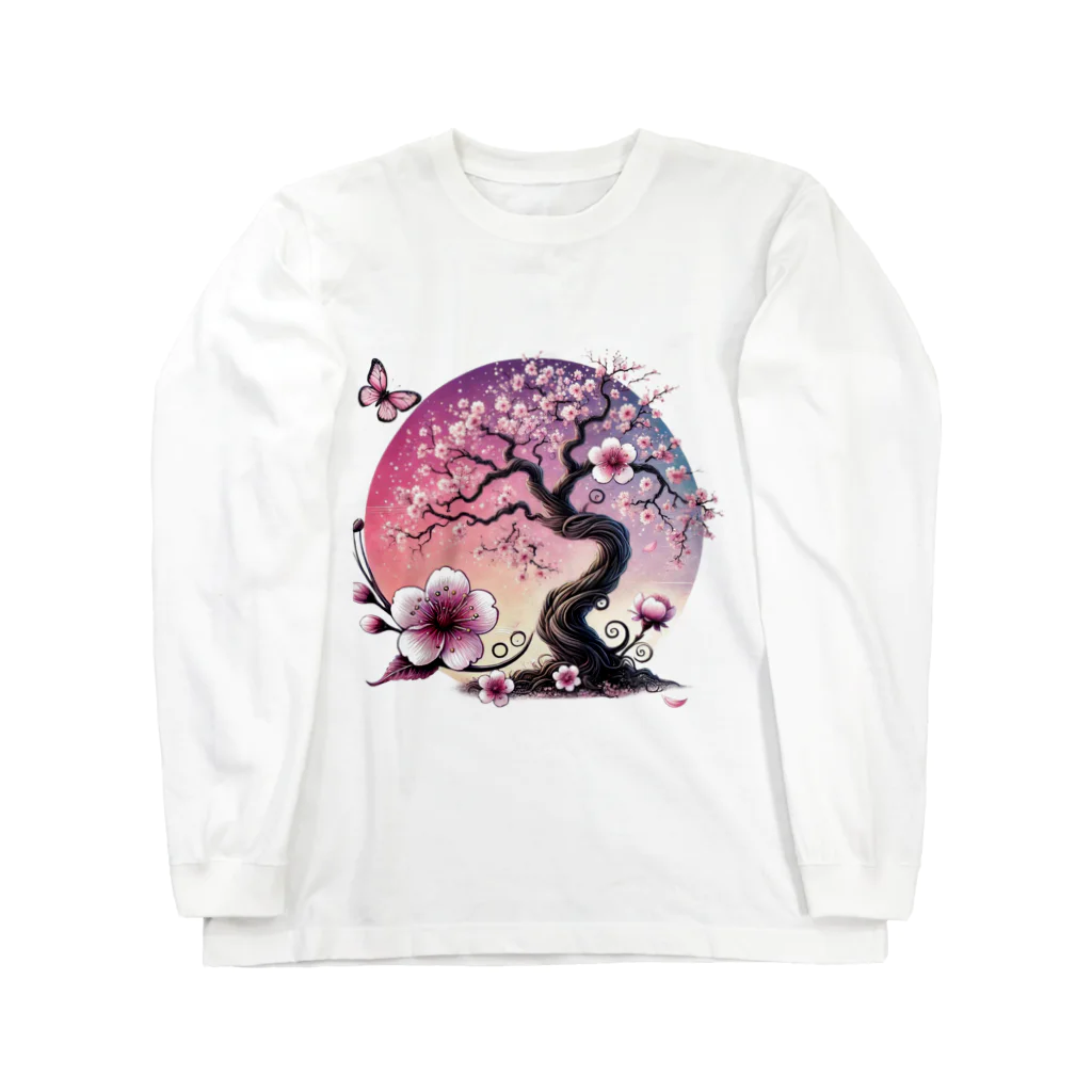 Sumyの夢幻の桜 ロングスリーブTシャツ