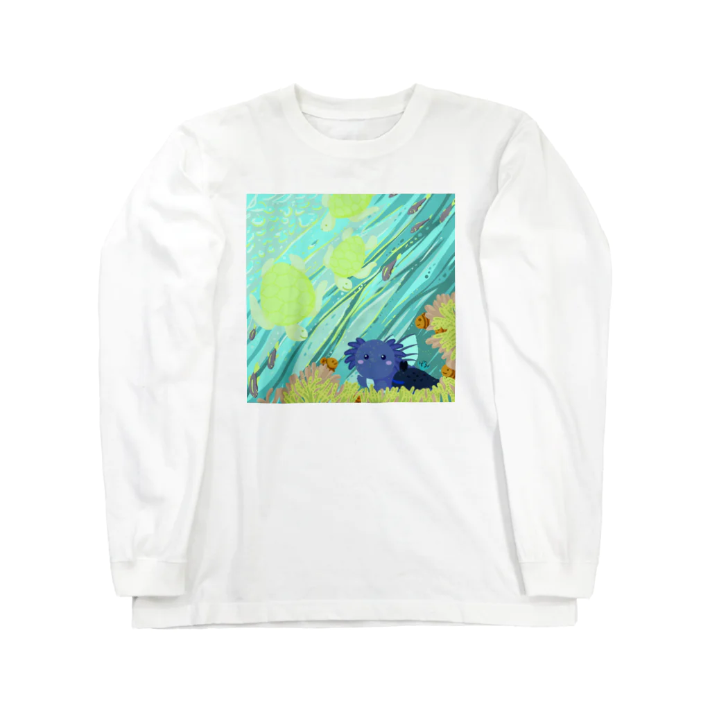 ariariartのBlue submarine【コラボ作品】 Long Sleeve T-Shirt