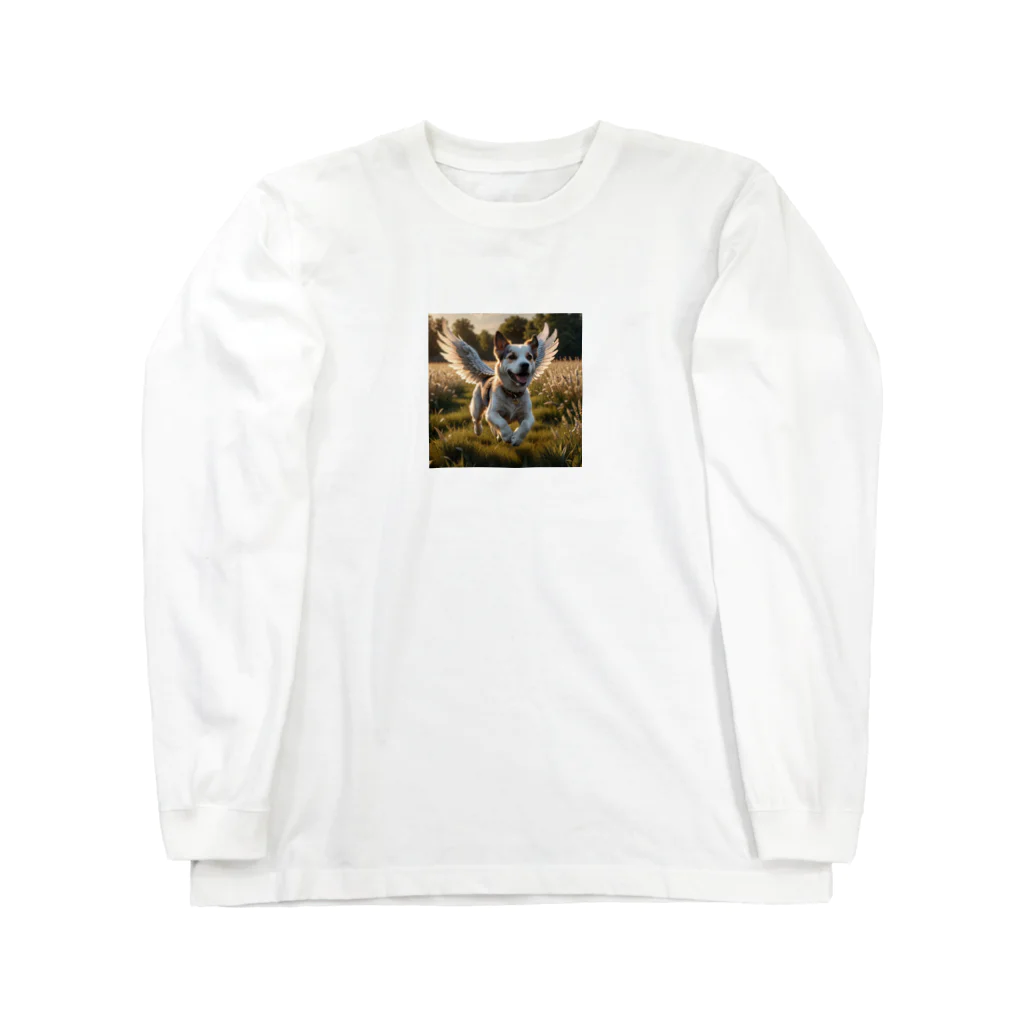 tabi555のそらとぶ犬 Long Sleeve T-Shirt