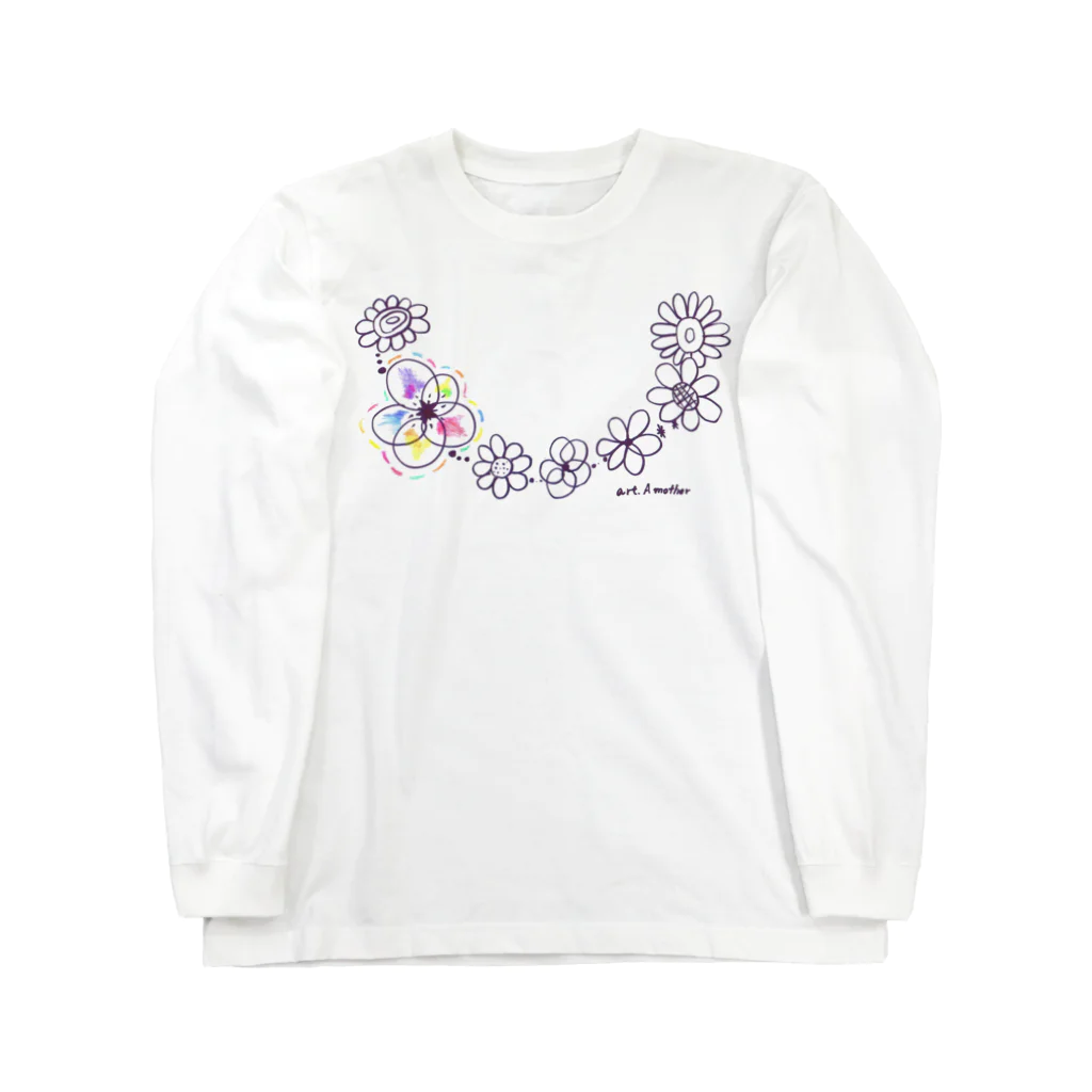 art.A matherのフラワーネックレス Long Sleeve T-Shirt