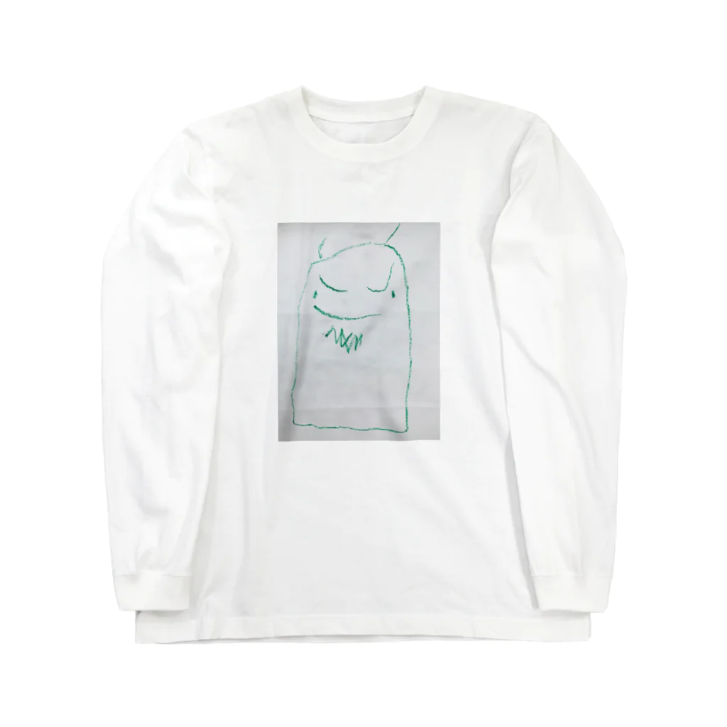 ハマー'sのゆるキャラみどり鬼 Long Sleeve T-Shirt