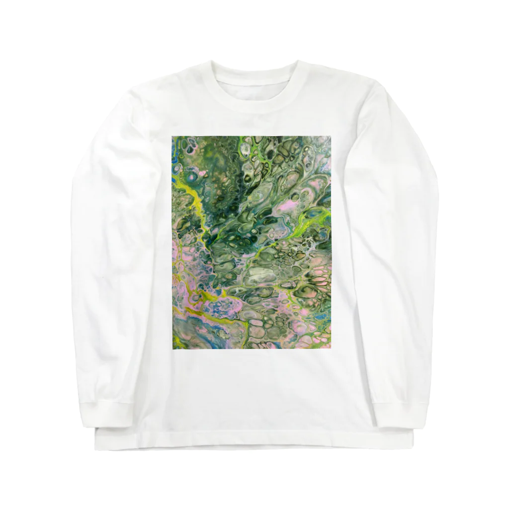 artloの緑の光景 ロングスリーブTシャツ