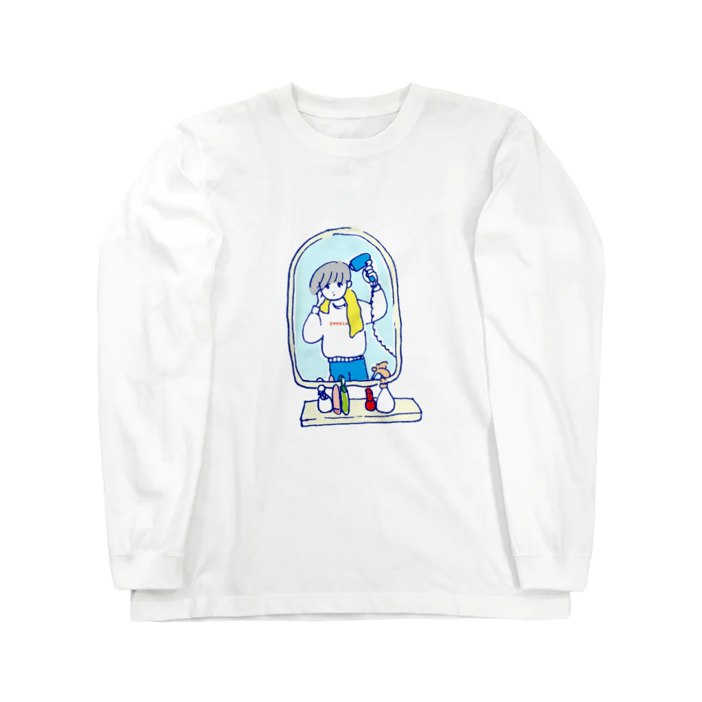 かしわのドライヤータイム Long Sleeve T-Shirt