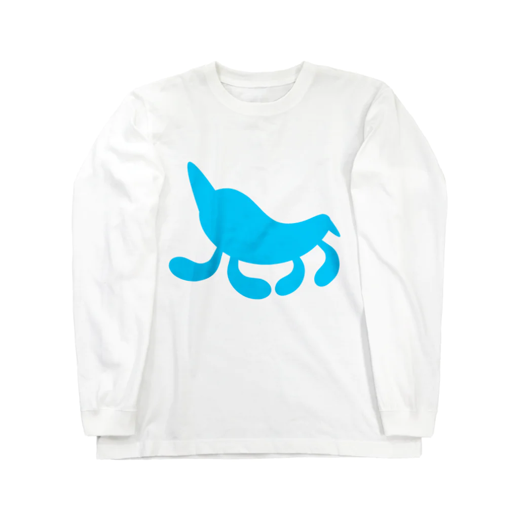 月ノ子の森に恋してのMoondrop Blue Long Sleeve T-Shirt