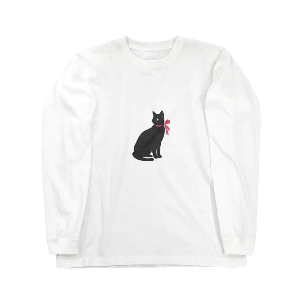 Tea Drop Sのくろねこ ロングスリーブTシャツ