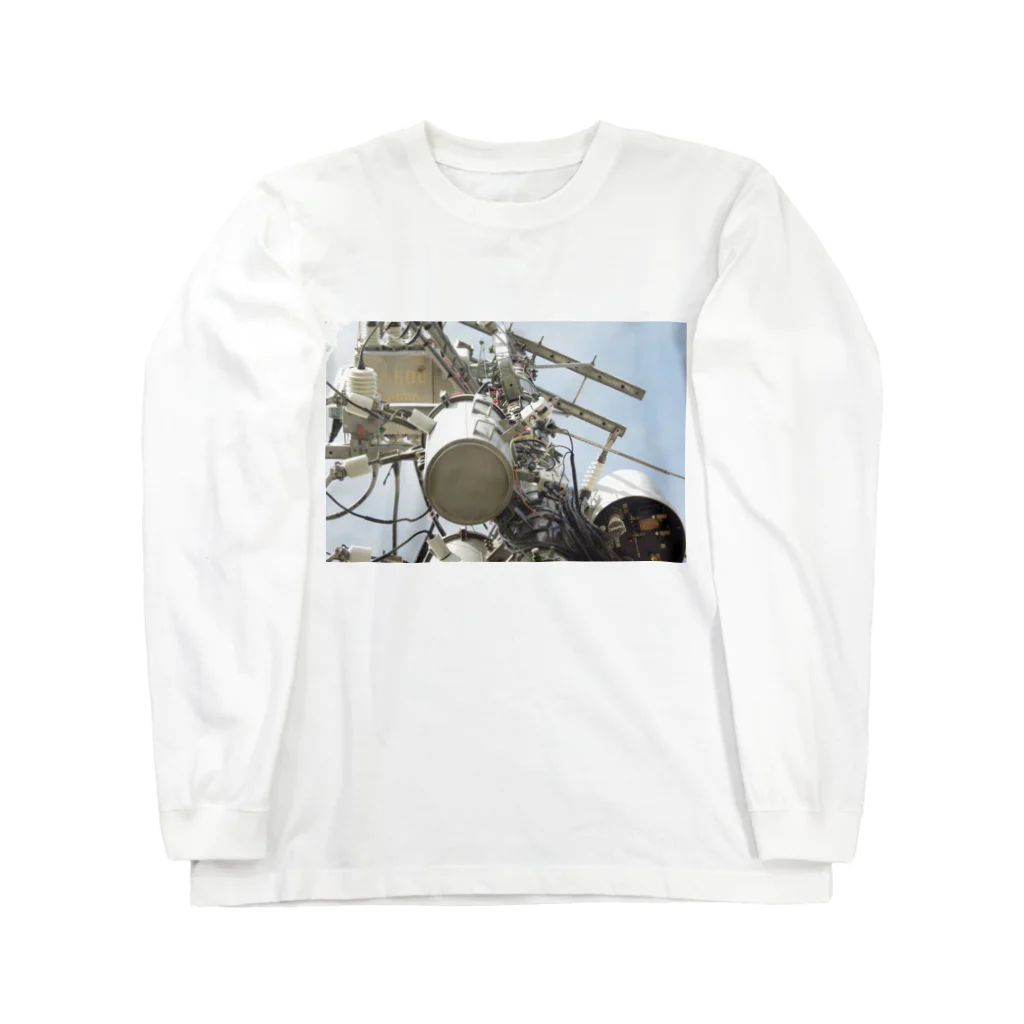 田螺_tanisiの電柱 Long Sleeve T-Shirt