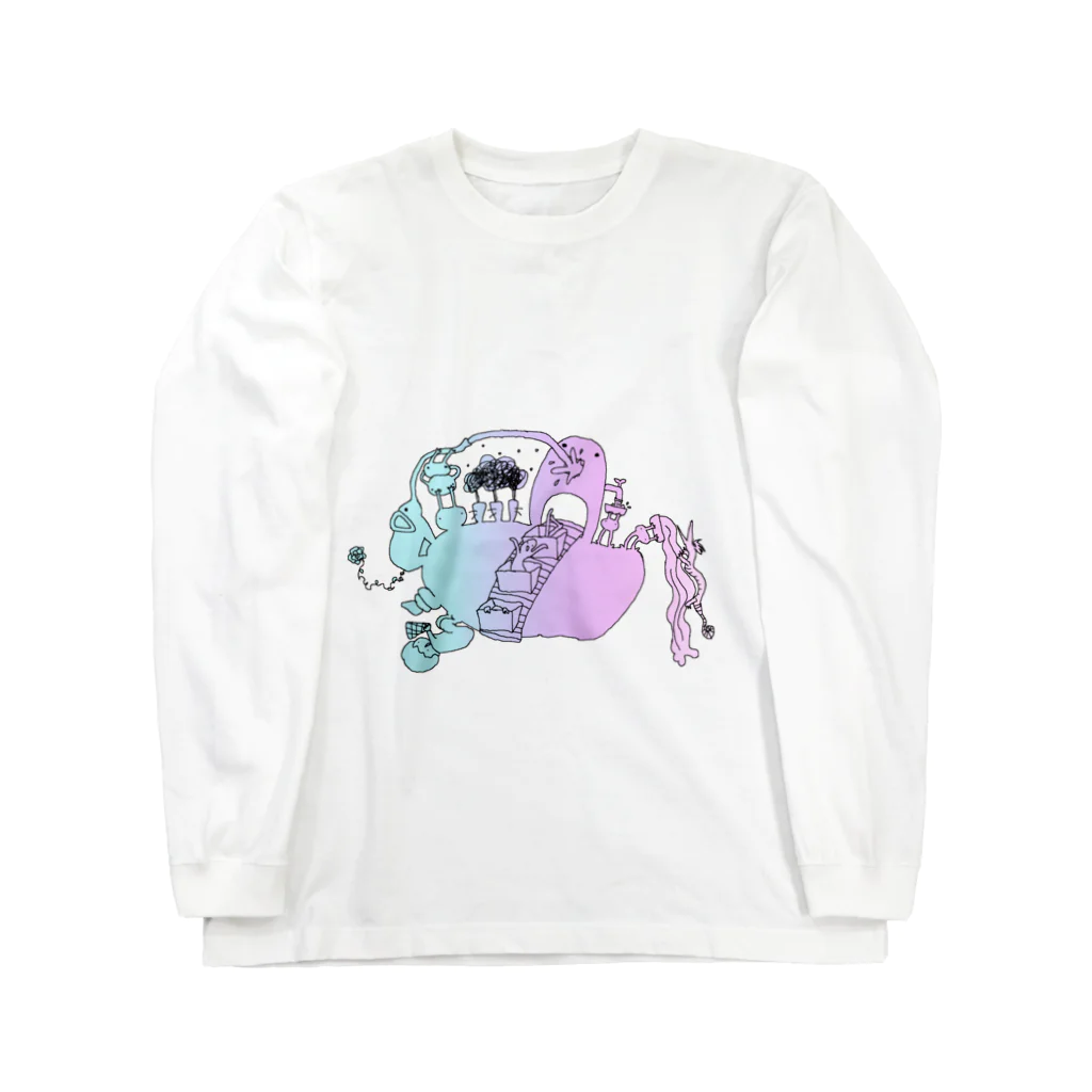 水流苑まちのむにゃむにゃ Long Sleeve T-Shirt