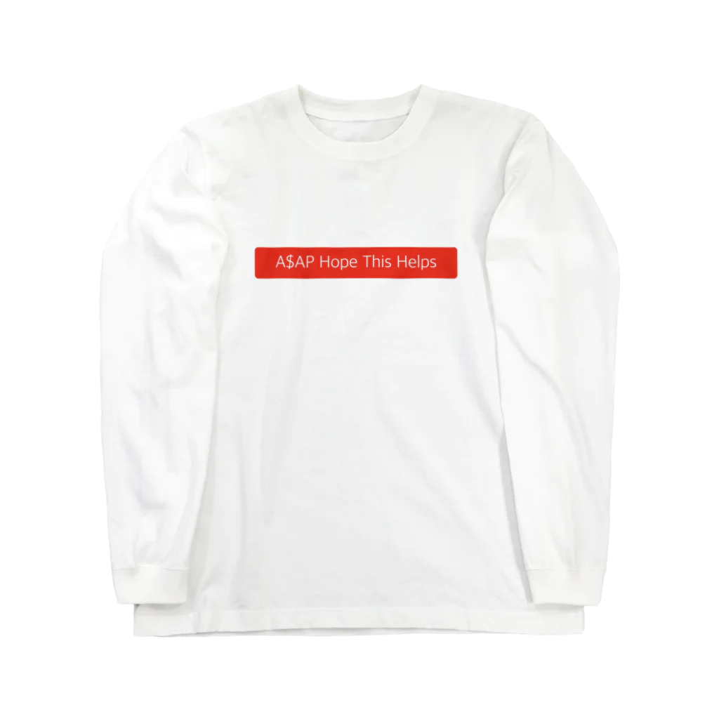 asap_HTHのA$AP Hope This Helps ロングスリーブTシャツ