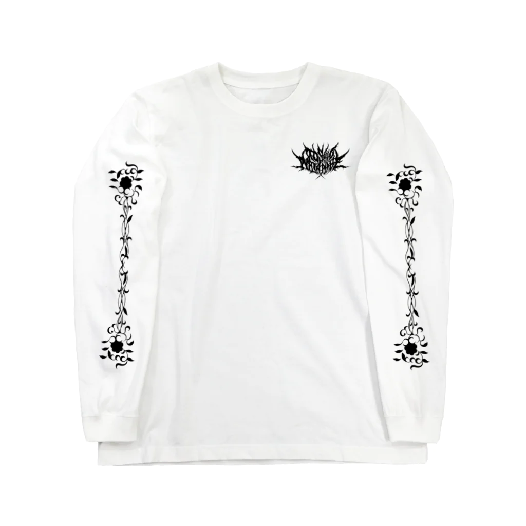 DieodeDesign2022のSkull Flower ロングスリーブTシャツ