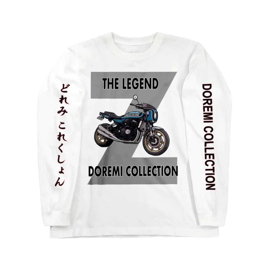 Yoctosec.DesignのDoremi 900RS Blue ロングスリーブTシャツ