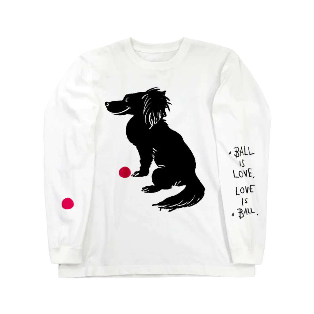 mya-mya=MIYA JUNKO's shop 02のa ball is love, love is a ball. Long Sleeve T-Shirt